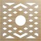 Ekena Millwork Chevron Wood Fretwork Pierced Ceiling Medallion, Hickory, 16"OD x 4 1/8"ID x 3/8"T CMWP16X16X0375CHHI - alternate 1